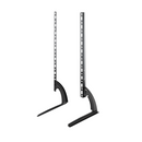 nzmegabuy heavy-duty black steel universal TV stand legs for 32-65 inch screens with stable tabletop base