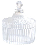 Vintage Cut Glass Candle Jar with Lid 75ml/250ml