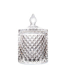 Vintage Cut Glass Candle Jar with Lid 140ml/300ml/550ml