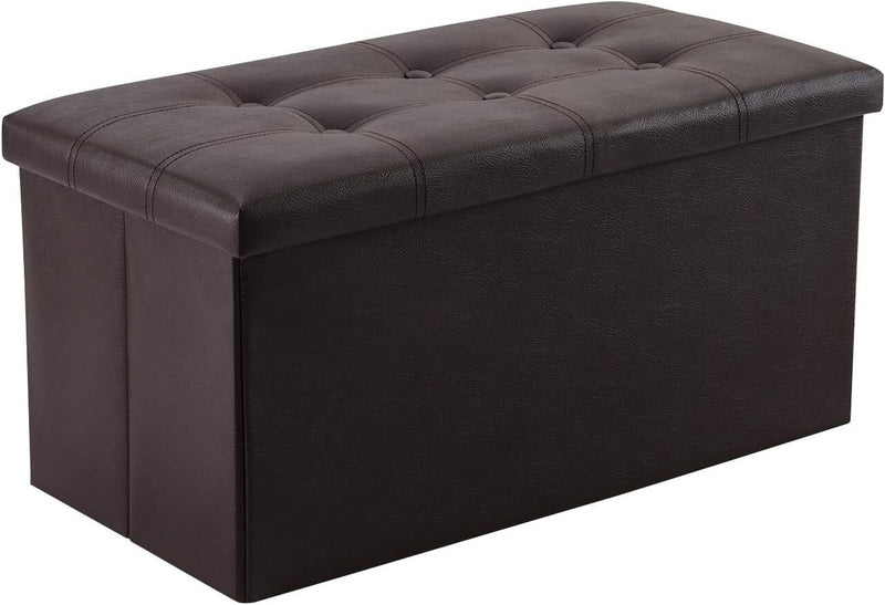 Storage Ottoman, Stable & Sturdy, Foldable Space Saver, Soft Sofa Sponge