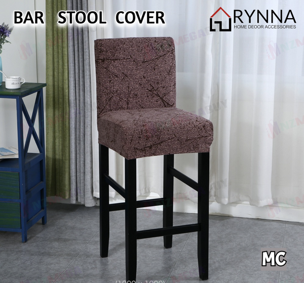Cafe Bar Stool Covers Stretch Armless Chair Slipcover Spande  (MC)