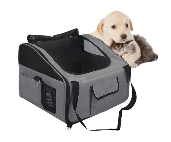 Pet Carrier Dog Car Booster Seat Travel Bag * Grey *3 Sizes