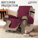 Recliner Covers Reversible Quilted *Burgundy