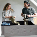 Storage Ottoman, Stable & Sturdy, Foldable Space Saver, Soft Sofa Sponge