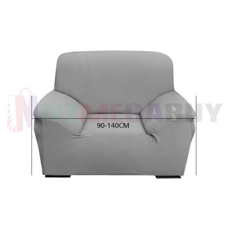 Stretch Sofa Cover Lounge Couch Removable Slipcover 'Mia Coffee *4 Sizes
