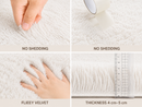 Super Soft White Shaggy Carpet Rug | Modern Plush Floor Rug