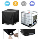 nzmegabuy 1000L IBC tank cover in black 420D Oxford fabric with waterproof, UV-resistant, and windproof features.