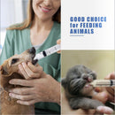 nzmegabuy 10ml needle-free disposable feeding syringe being used to feed a dog and a kitten