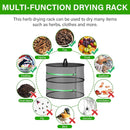 nzmegabuy 2-layer mesh herb drying rack with zipper closure for drying plants, fruits, and seafood