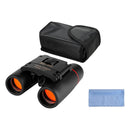 nzmegabuy 30x60 compact black binoculars with red lens coating, carry bag, and cleaning cloth for outdoor travel