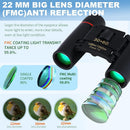 nzmegabuy 30x60 compact binoculars with red film multi-coated lenses for clear outdoor travel and bird watching