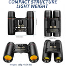 nzmegabuy 30x60 compact black binoculars with red membrane coated lenses and central focusing system