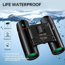 nzmegabuy 30x60 compact black binoculars with red membrane coated lenses, waterproof and shockproof design