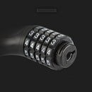 nzmegabuy 5-digit combination bike lock dial mechanism with white numbers on a black steel chain