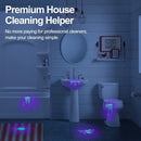 nzmegabuy 51 LED UV flashlight revealing fluorescent pet urine stains in a bathroom for cleaning inspection