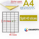nzmegabuy A4 self-adhesive white sticker paper sheets with 40 labels per page for inkjet and laser printers