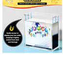 nzmegabuy clear acrylic display case with magnetic closure for Japanese TCG booster boxes, protecting against dust.