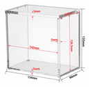 nzmegabuy clear acrylic display case for Japanese Pokemon and One Piece booster boxes with 5mm thick walls