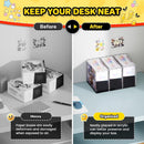 nzmegabuy clear acrylic display cases organizing Japanese trading card booster boxes on a desk