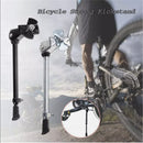 nzmegabuy adjustable aluminum alloy bicycle kickstand for mountain and road bikes shown in black and silver