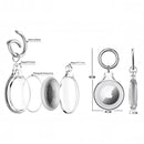 nzmegabuy waterproof TPU AirTag keychain holder showing assembly, metal carabiner, and dimensions in a technical view