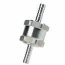 nzmegabuy silver aluminium alloy one-way non-return check valve for fuel, water, and air lines