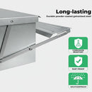 nzmegabuy 5kg automatic chicken feeder made of durable rust-proof galvanized steel with a self-opening treadle mechanism