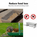 nzmegabuy 5kg automatic treadle chicken feeder in galvanized steel to prevent pest access and reduce feed wastage