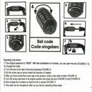 nzmegabuy 5-digit combination bike lock instruction manual showing steps to reset the security code