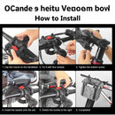 nzmegabuy bike pet carrier basket installation guide showing six steps to attach the quick-release handlebar mount