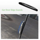 nzmegabuy black PVC car door edge protectors installed on a vehicle door to prevent scratches and collisions