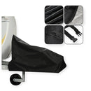 nzmegabuy black waterproof caravan drawbar tow hitch cover with secure buckle straps for weather protection