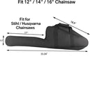nzmegabuy black nylon chainsaw carry bag with bar cover and adjustable strap for Stihl and Husqvarna chainsaws