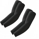 nzmegabuy black cooling UV arm sleeves for sports and outdoor activities, featuring lightweight stretch fabric.