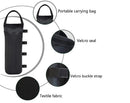 nzmegabuy black gazebo sand weight bag with velcro straps, handle, and durable oxford fabric for canopy anchoring