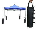 nzmegabuy black Oxford fabric gazebo sand weight bags attached to a blue pop-up canopy for secure anchoring