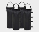 nzmegabuy set of four black durable Oxford fabric gazebo sand weight bags with handles and hook-and-loop straps