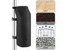 nzmegabuy black Oxford fabric gazebo weight bag attached to a canopy leg with sand, soil, water, and stone options
