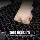 nzmegabuy black gel motorcycle seat cushion with flexible honeycomb structure for pressure relief and comfort