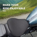 nzmegabuy black honeycomb gel motorcycle seat cushion pad for pressure relief and comfort on a motorbike