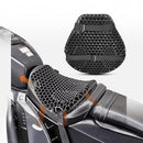 nzmegabuy black honeycomb gel motorcycle seat cushion with straps for pressure relief and breathable comfort