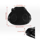 nzmegabuy black honeycomb gel motorcycle seat cushion with dimensions for pressure relief and breathable comfort