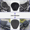 nzmegabuy black gel motorcycle seat cushion with honeycomb design for pressure relief and breathable comfort