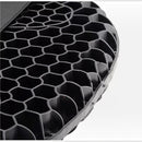 nzmegabuy black gel motorcycle seat cushion featuring a breathable honeycomb structure for pressure relief