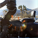 nzmegabuy black honeycomb gel motorcycle seat cushion providing pressure relief and airflow on a motorcycle