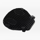 nzmegabuy black gel motorcycle seat cushion with a breathable honeycomb structure for pressure relief and comfort