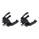 Two black plastic nzmegabuy golf ball retriever tools designed to attach to putter grips for easy ball pickup.