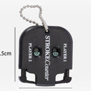 nzmegabuy black two-digit golf stroke and putt counter with a keychain attachment and measurement indicators