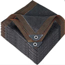 nzmegabuy black 70% shade cloth made of durable HDPE with reinforced edges and metal grommets for garden protection