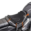 nzmegabuy black honeycomb gel motorcycle seat cushion for pressure relief and comfort on a motorbike seat